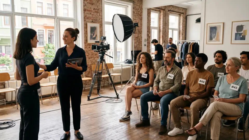 Cast Ajans Blue stüdyosunda oyuncu seçmesine katılan yeni yüzler